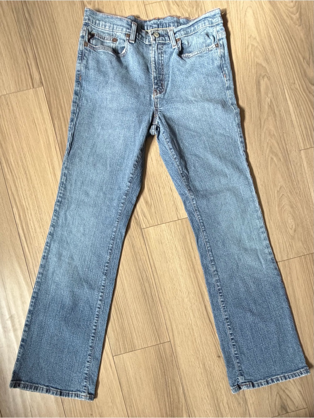 Ralph Lauren Women's Stretch Classic Fit Straight-leg Denim Jeans 8x32(31)